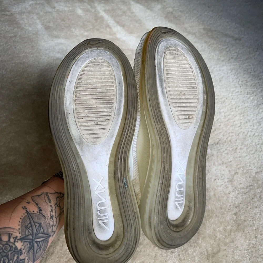 Nike White Air Max with Transparent Sole